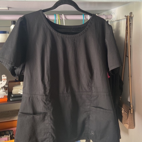 Jaanuu peplum top with gold zipper. - Picture 2 of 7